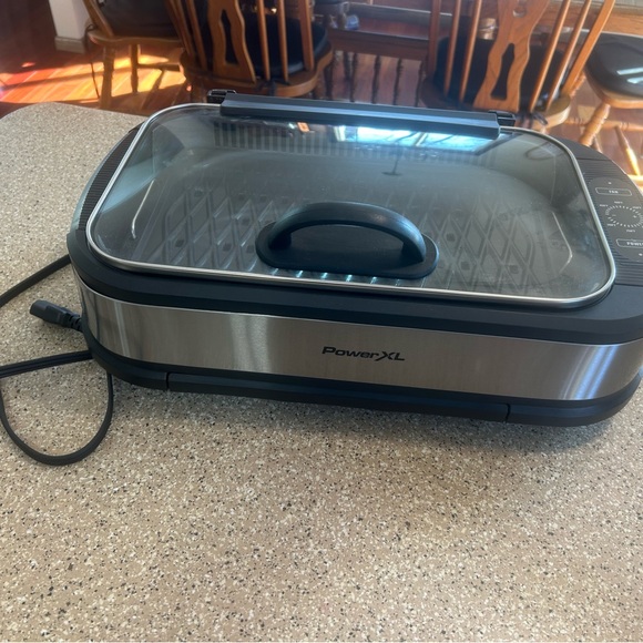 PowerXL Electric Indoor Grill - Stainless Steel